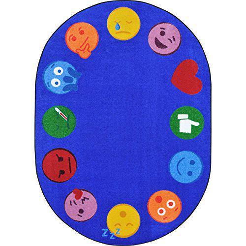 Joy Carpet Emoji Edge Multi 7'8" x 10'9". Picture 1