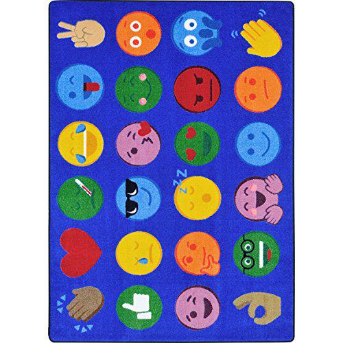 Joy Carpet Emoji Expressions Multi 10'9" x 13'2". Picture 1