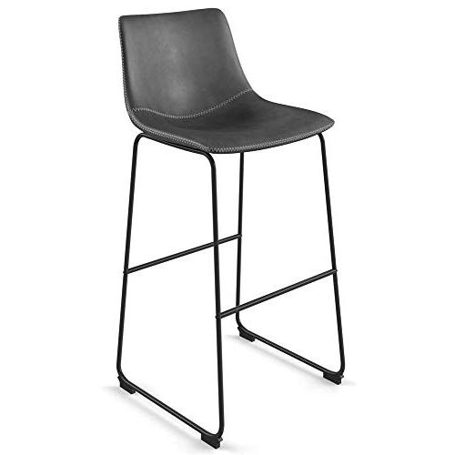 Petra Barstool, Grey-Black Frame. Picture 1