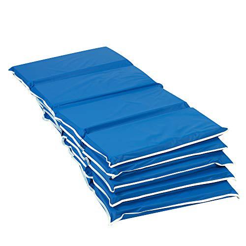 2" Tough Duty Folding Mats - Blue 5 Pack. Picture 1