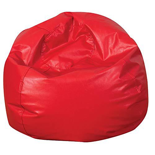 26" Round Bean Bag - Red. Picture 1