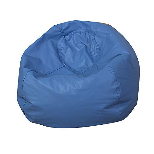 35" Round Bean Bag - Blue. Picture 1