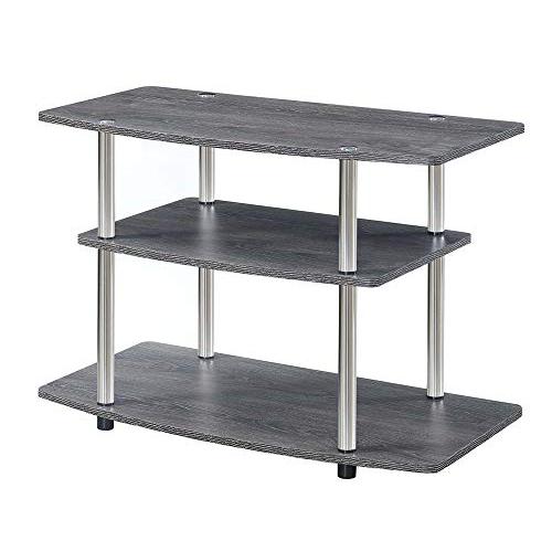 Designs2Go No Tools 3 Tier TV Stand Weathered Gray. The main picture.