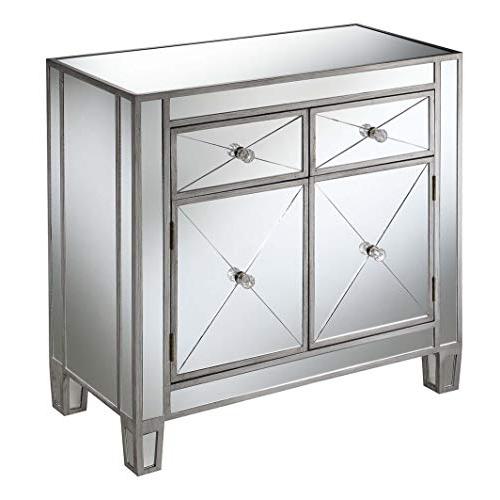Gold Coast Vineyard 2 Drawer Mirrored Hall Table. Picture 1