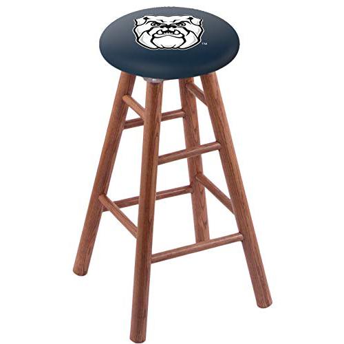 Oak Counter Stool in Medium Finish with Butler University Seat. The main picture.