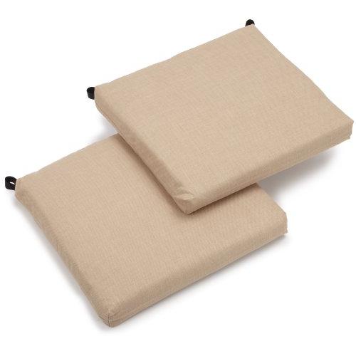 20-inch by 19-inch Spun Polyester Chair Cushion (Set of Two). Picture 1