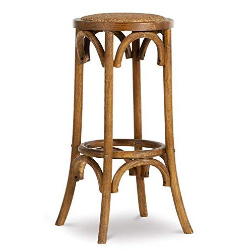 Rae Walnut Backless Bar Stool. The main picture.