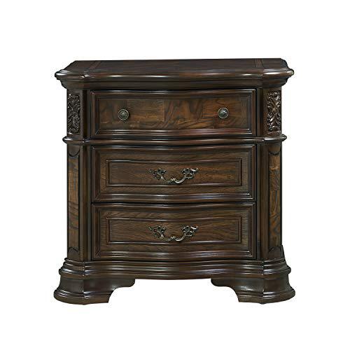 Nightstand, Traditional Brown Cherry. Picture 1
