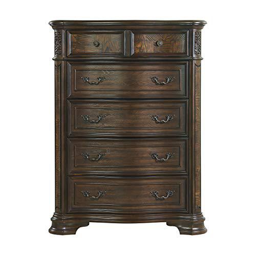 Lift Top Chest, Traditional Brown Cherry. Picture 1