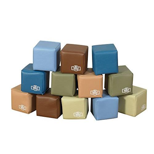 Baby Blocks in Woodland Colors - Set of 12. Picture 1