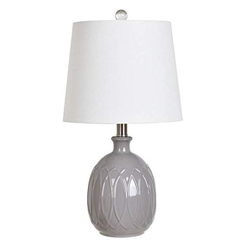 Crestview Collection Kearny 21 inch Gray Ceramic Table Lamp. Picture 1