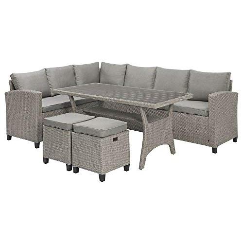 Bali Outdoor Seating & Table Set, Gray. The main picture.