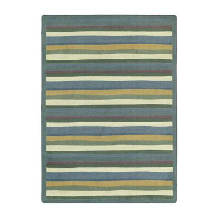 Joy Carpet Yipes Stripes Soft 10'9" x 13'2" Oval. Picture 1