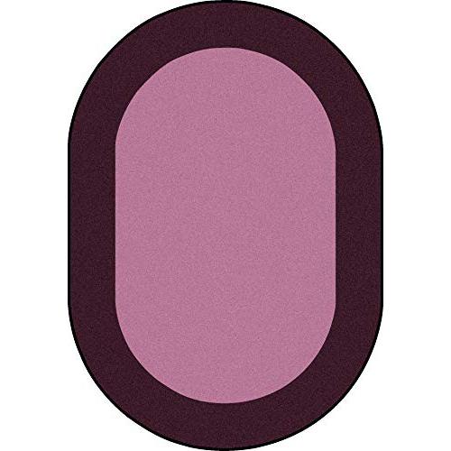 Joy Carpet All Around Purple 10'9" x 13'2" Oval. Picture 1
