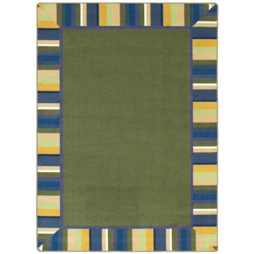 Joy Carpet Clean Green Bold 10'9" x 13'2" Oval. Picture 1