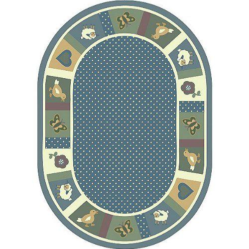 Joy Carpet Seeing Spots Soft 10'9" x 13'2" Oval. The main picture.