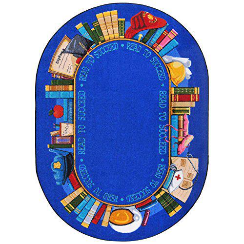Joy Carpet Read To Succeed Multi 10'9" x 13'2" Oval. Picture 1