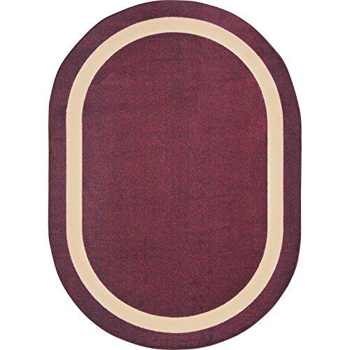 Joy Carpet Portrait Wine 10'9" x 13'2" Oval. Picture 1