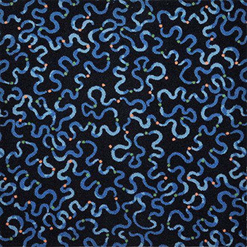 Joy Carpet Serpentine Blue 10'9" x 13'2". The main picture.
