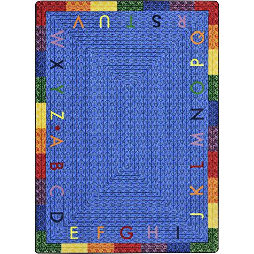 Joy Carpet Alphabet Braid Multi 3'10" x 5'4". Picture 1