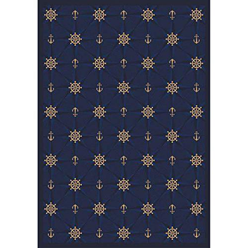 Joy Carpet Mariner'S Tale Navy 5'4" x 7'8". Picture 1