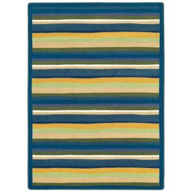 Joy Carpet Yipes Stripes Bold 7'7" Round. Picture 1
