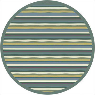 Joy Carpet Yipes Stripes Soft 7'7" Round. Picture 1