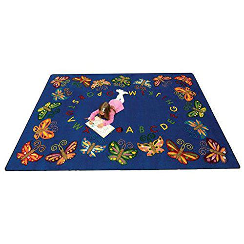 Joy Carpet Butterfly Delight Multi 7'7" Round. Picture 1