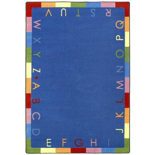 Joy Carpet Rainbow Alphabet Bold 7'7" Round. Picture 1