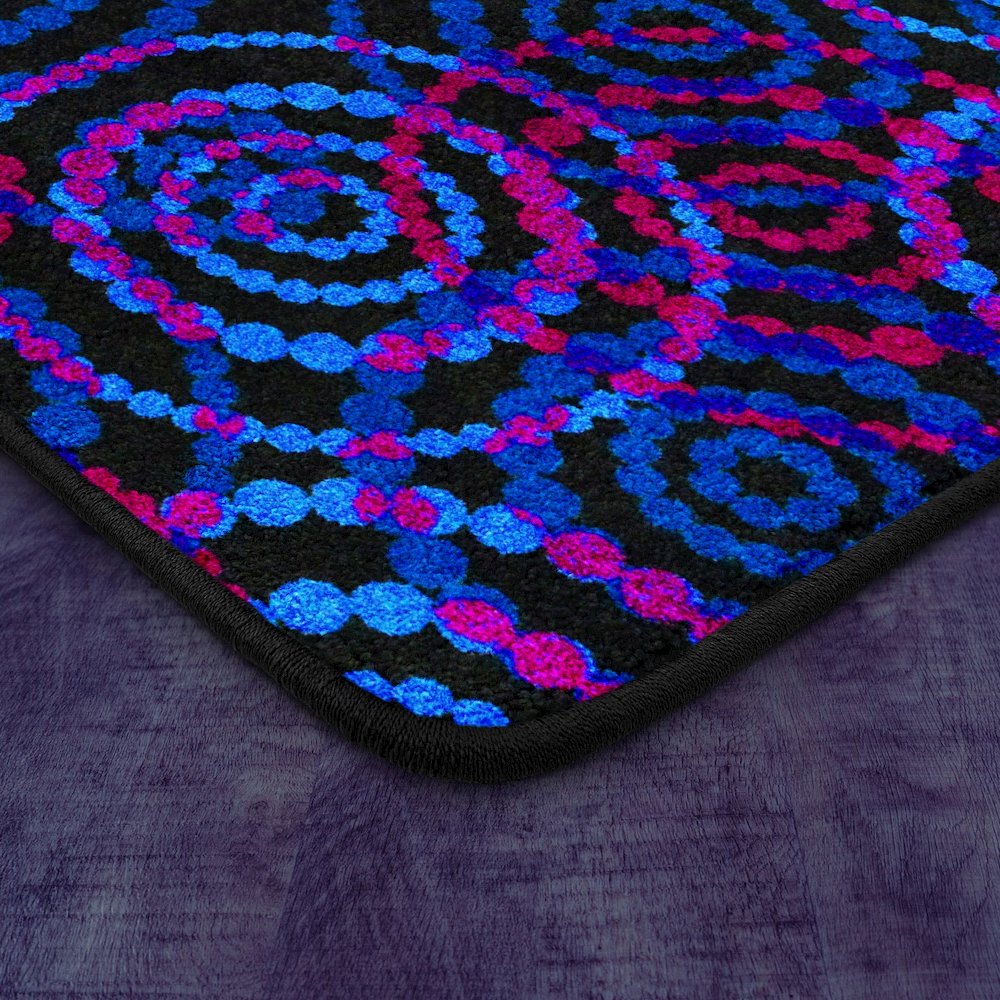 Dottie 12' x 7'6" area rug in color Fluorescent. Picture 3