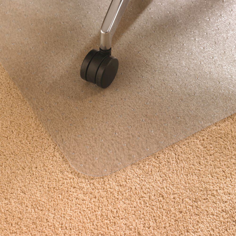 Cleartex Advantagemat, PVC  Chair Mat, for standard pile carpets (3/8" or less), Rectangular, Size 48" x 60". Picture 2