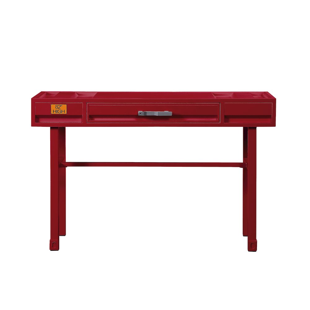 Cargo Vanity Desk, Red. Picture 4