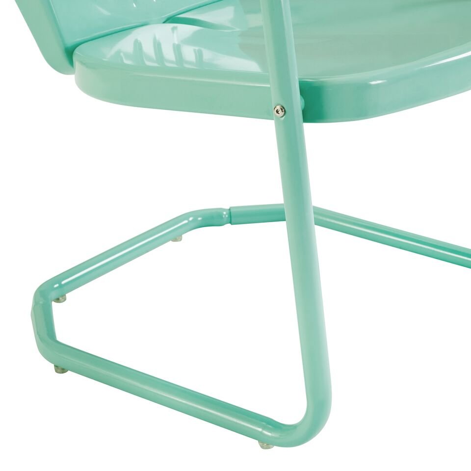 Griffith Outdoor Metal Armchair Aqua Gloss. Picture 7