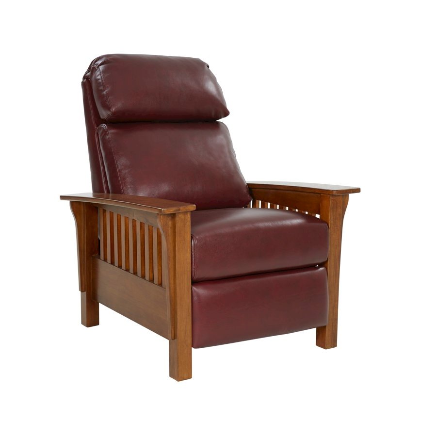 Mission Recliner, Marisol Cabernet / All Leather. Picture 1