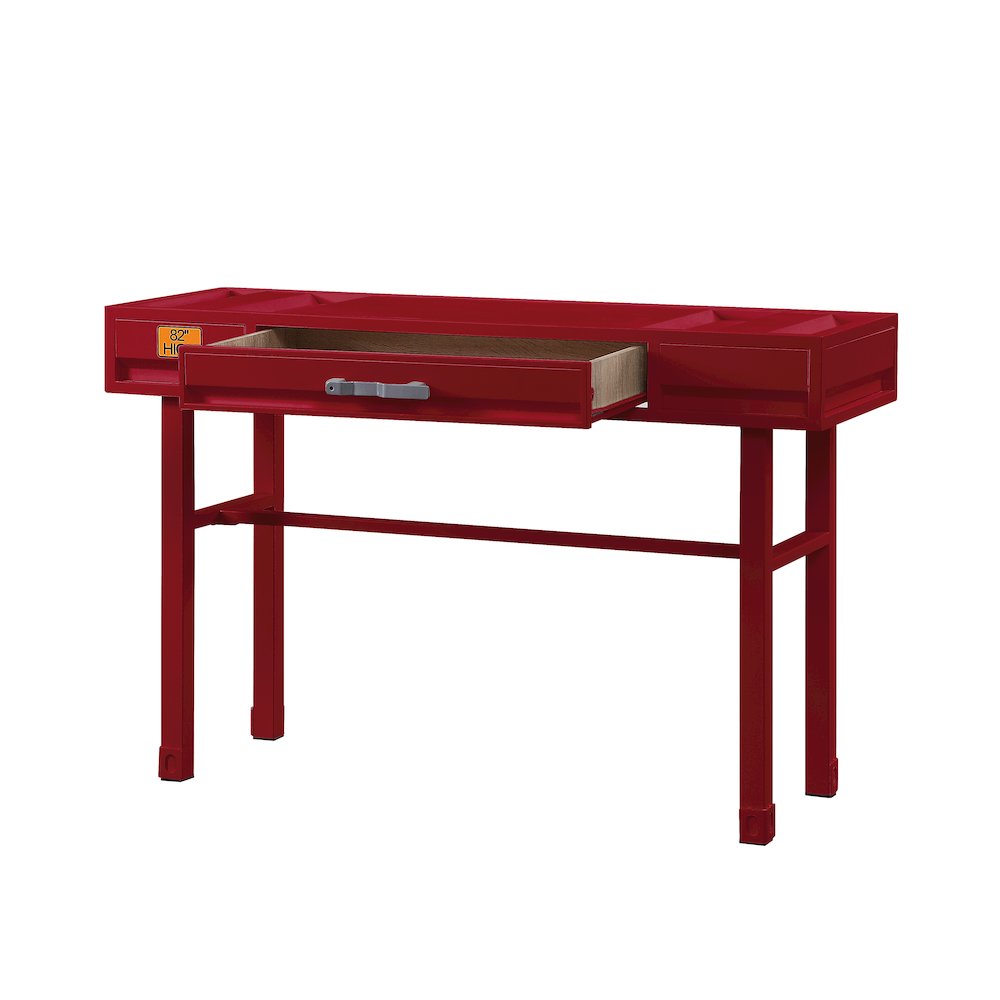 Cargo Vanity Desk, Red. Picture 2