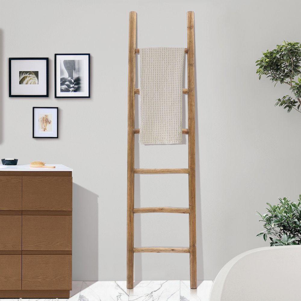 Rustic 6ft Decorative Blanket Ladder. Picture 2