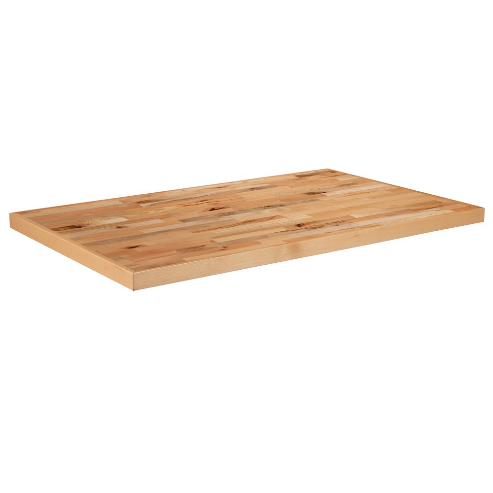 30" x 48" Rectangle Butcher Block Style Table Top. Picture 1