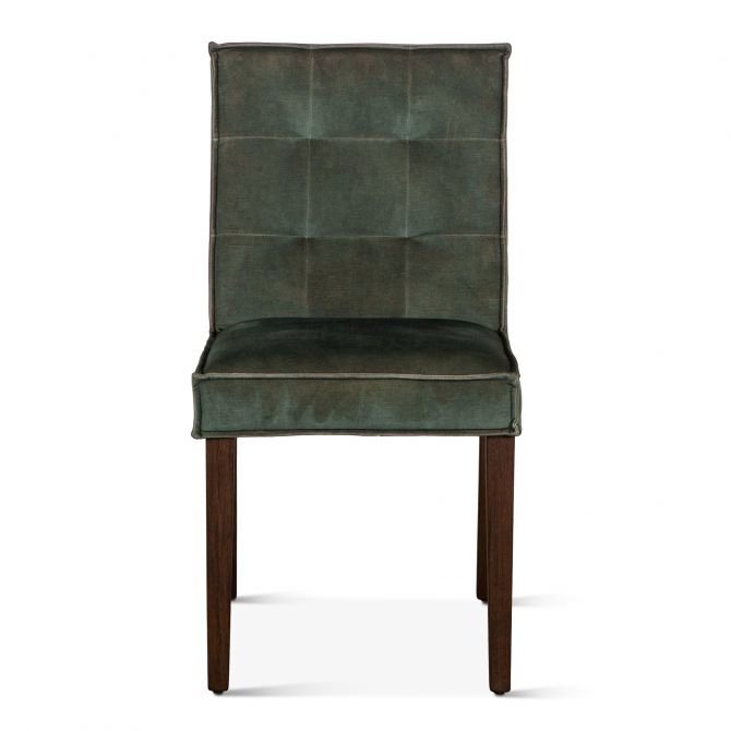 Avery Green Velvet Side Chairs S/2. Picture 6