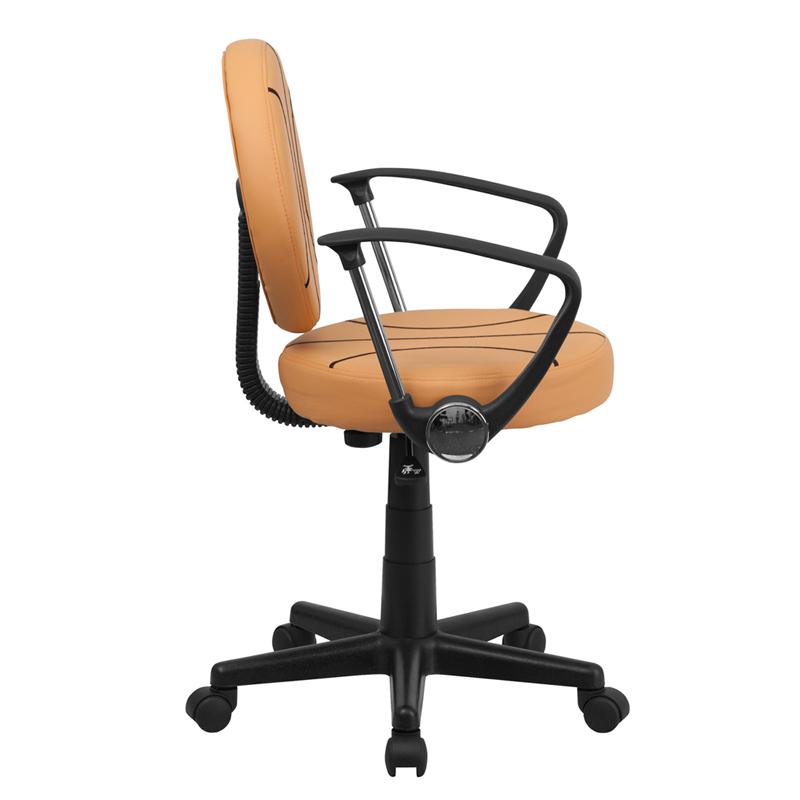 Basketball Swivel Task Office Chair with Arms. Picture 2