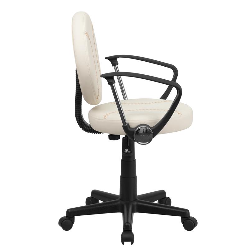 Baseball Swivel Task Office Chair with Arms. Picture 2