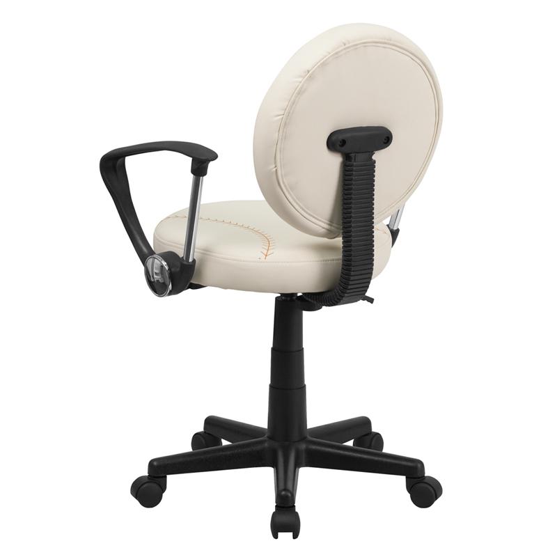 Baseball Swivel Task Office Chair with Arms. Picture 3