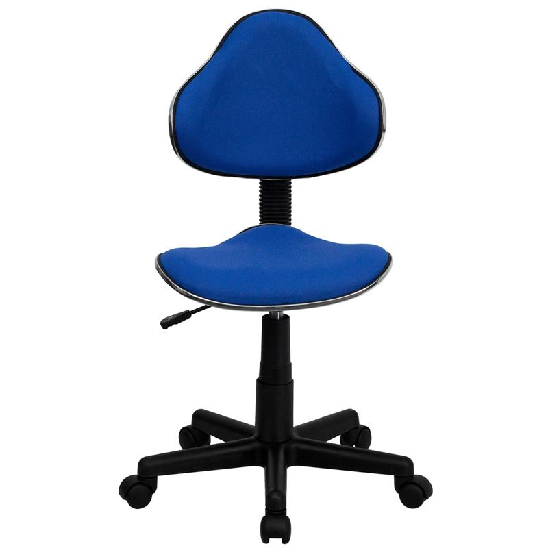 Blue Fabric Swivel Ergonomic Task Office Chair. Picture 4