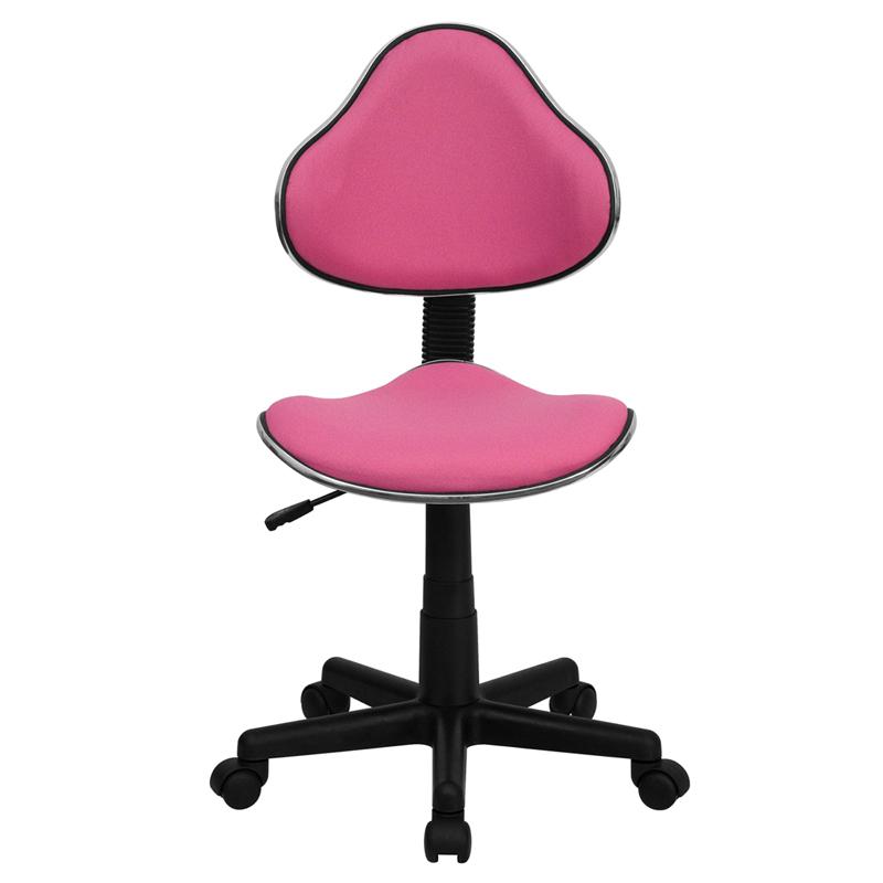 Pink Fabric Swivel Ergonomic Task Office Chair. Picture 4