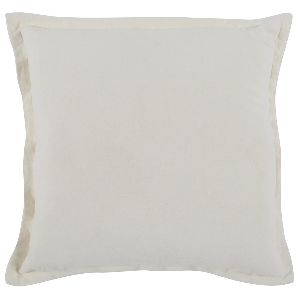 Kosas Home Amy Linen 22-inch Square Throw Pillow, Ivory. Picture 1
