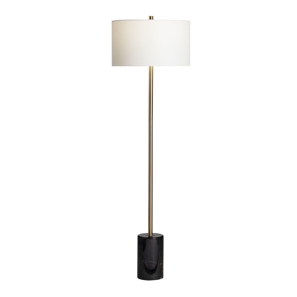 60" Metal and Marble Floor Lamp. Picture 1