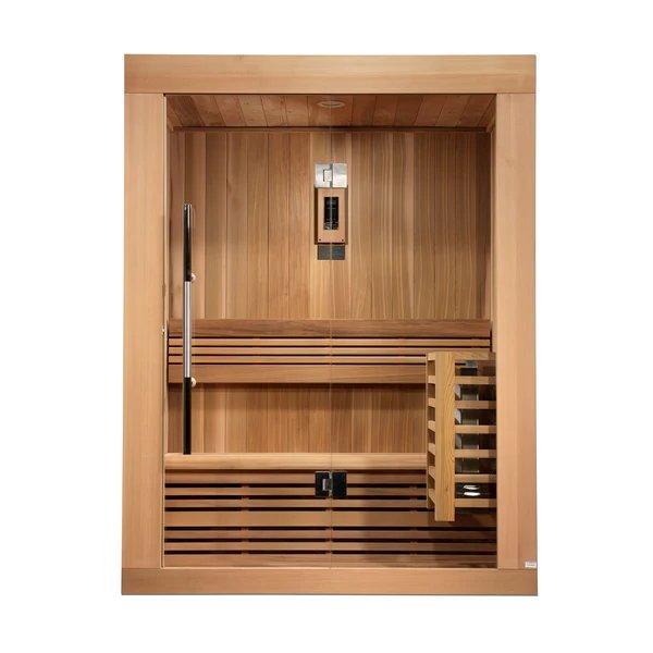 Sundsvall Edition 2 Person Traditional Sauna - Canadian Red Cedar. Picture 2