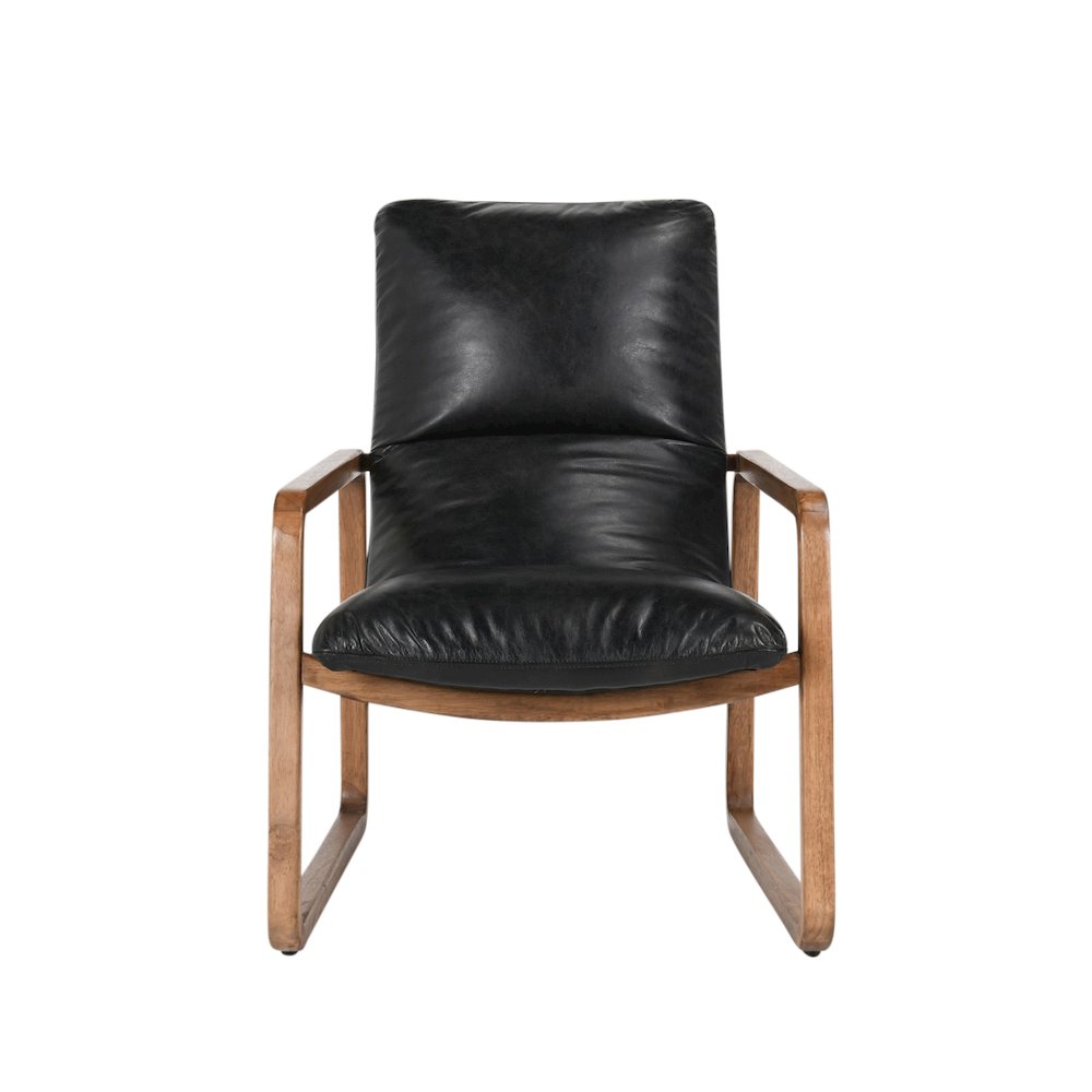 Scout Accent Chair Black by Kosas Home. Picture 2