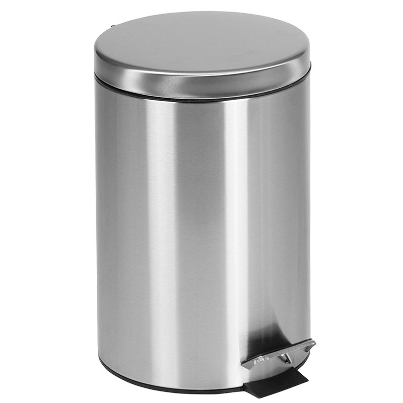 Stainless Steel Imprint Resistant Soft Close, Step Trash Can -3.2 Gallons (12L). Picture 1