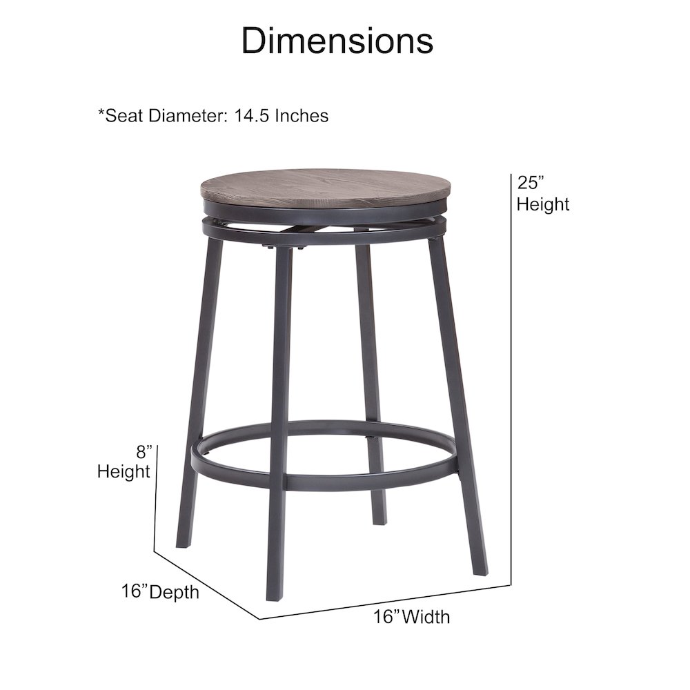Jaidon Backless Counter Stool. Picture 3