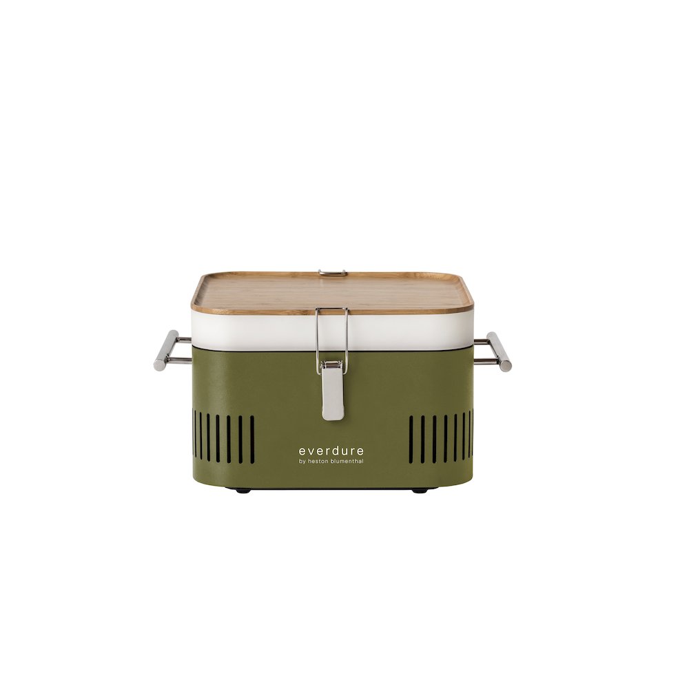 CUBE™ Portable Charcoal Grill - Khaki. Picture 1